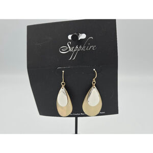 Sapphire Brand Earrings Gold and Silver Tone